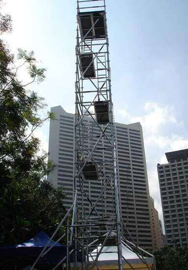 香港維多利亚公园观察台搭建