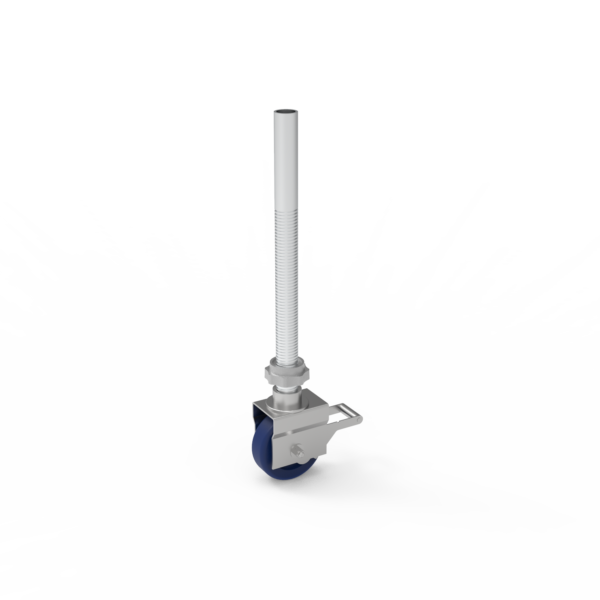 铝合金脚手架可调高度6寸侧刹脚轮