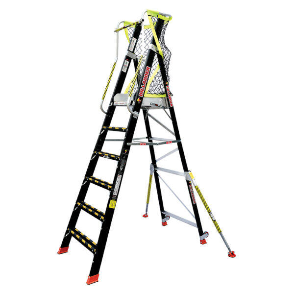 Dr.Ladder®玻璃纤维围栏平台梯重装版